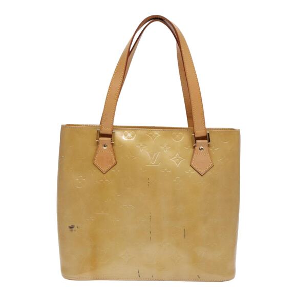 LOUIS VUITTON Monogram Vernis Houston Hand Bag Beige M91004 - Picture 2 of 16
